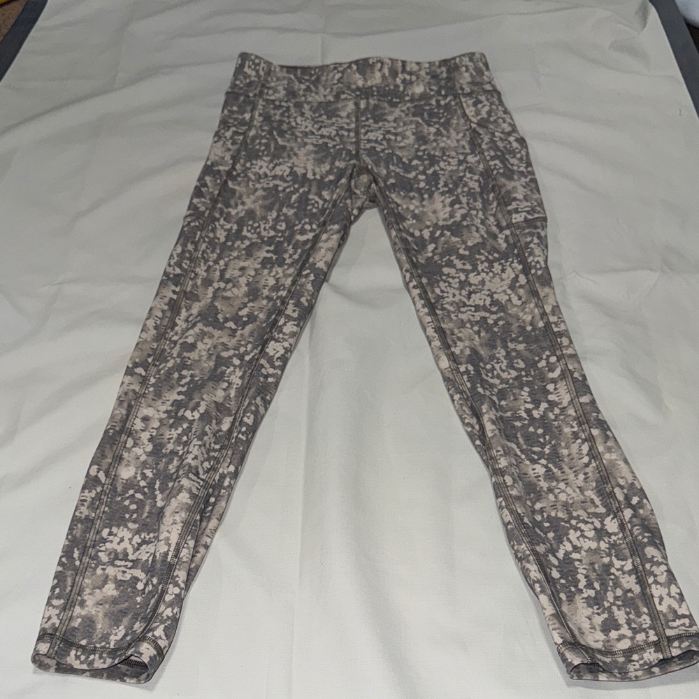 lululemon Invigorate High-Rise Tights in a Gritstone White Opal Multi print 0001